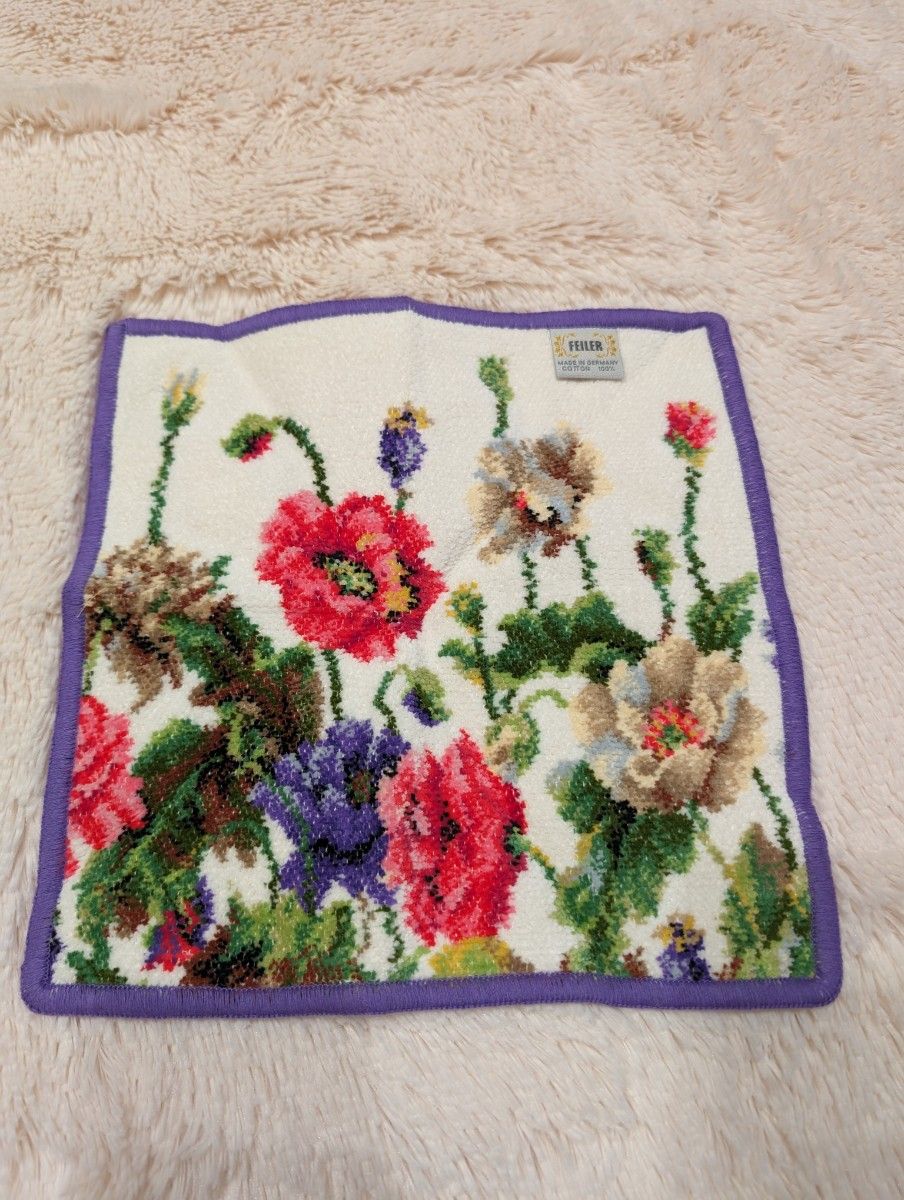 新品 フェイラー FEILER ハンカチ 2枚セット 花柄 タオル 新品 フェイラー FEILER ハンカチ 2枚セット 花柄 タオル