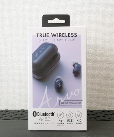 ●BB● 新品 Bluetooth ver5.0 カナル型ワイヤレスイヤホン Q.B-08.2BL ブルー (管理No-TI)_画像1
