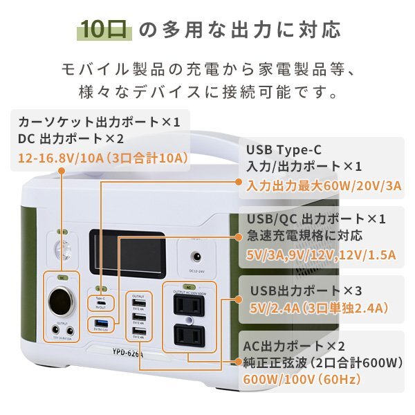  new goods portable power supply high capacity Y.PD-62.6A ( control number No- 10 )