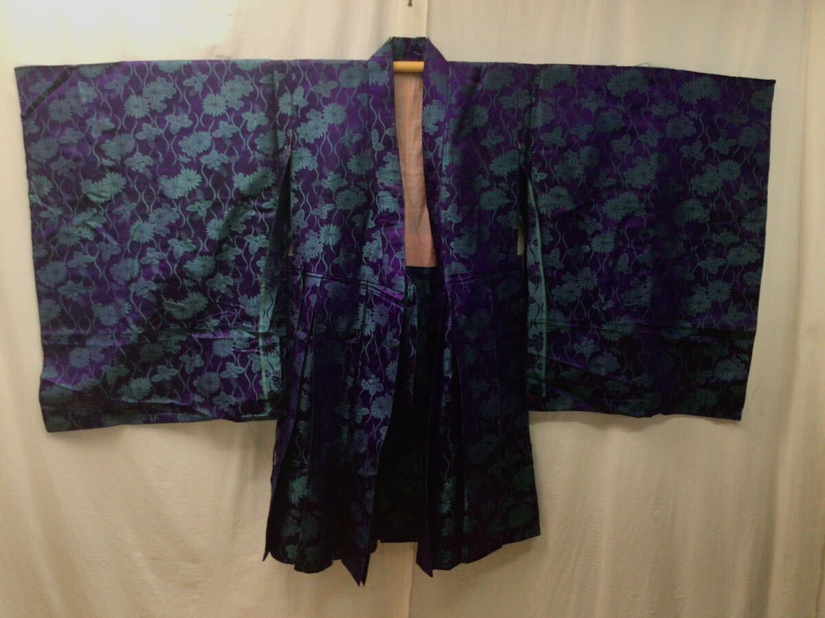 S1035【法衣2】浄土宗 御本衣 居士衣 袱紗衣 色衣裳付 袈裟 法要 葬儀 仏具 僧侶 装束 道具衣