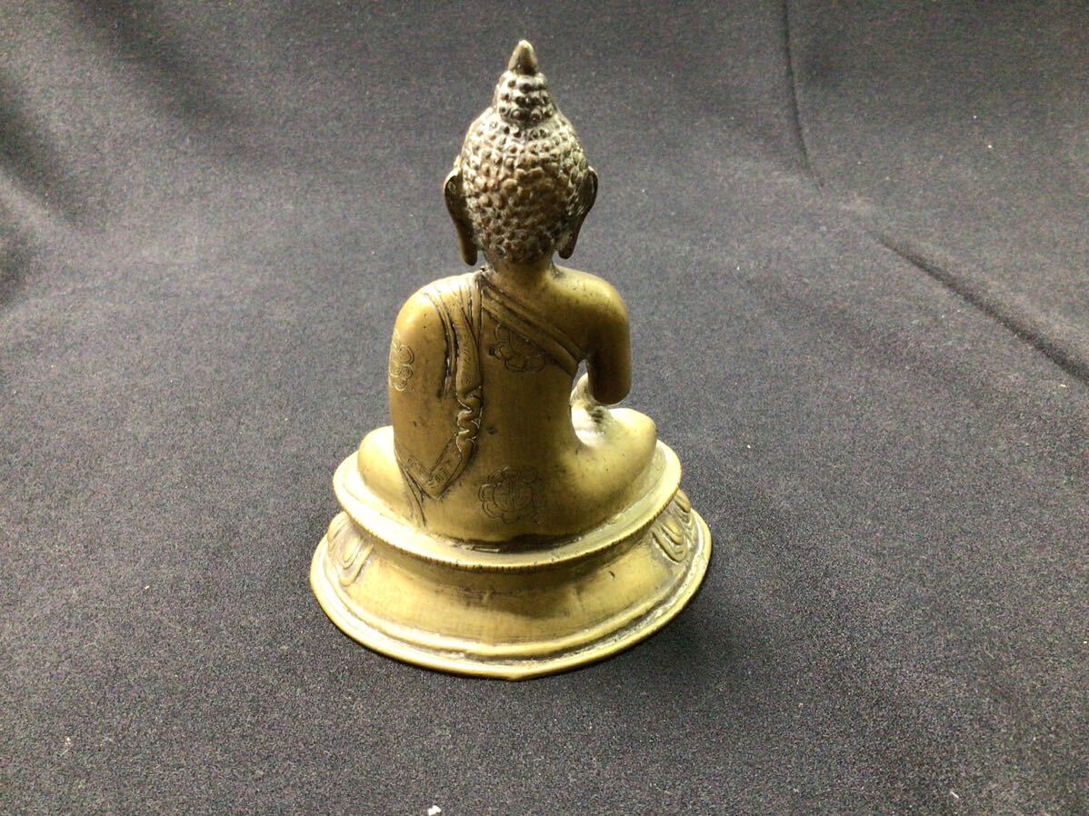 S6153【仏像 】密教 真鍮 中国 古玩 仏教美術 古美術 置物 _画像2