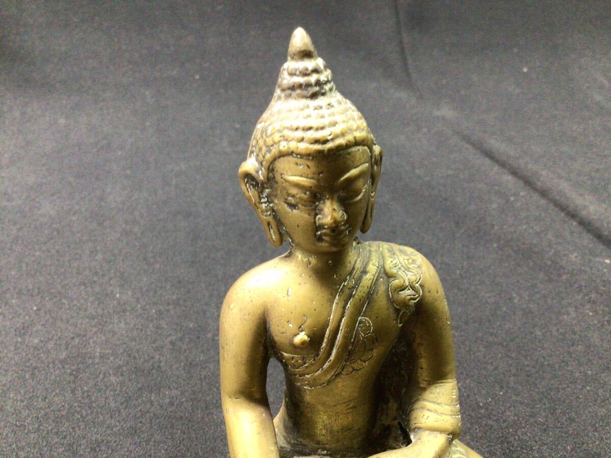 S6153【仏像 】密教 真鍮 中国 古玩 仏教美術 古美術 置物 _画像4