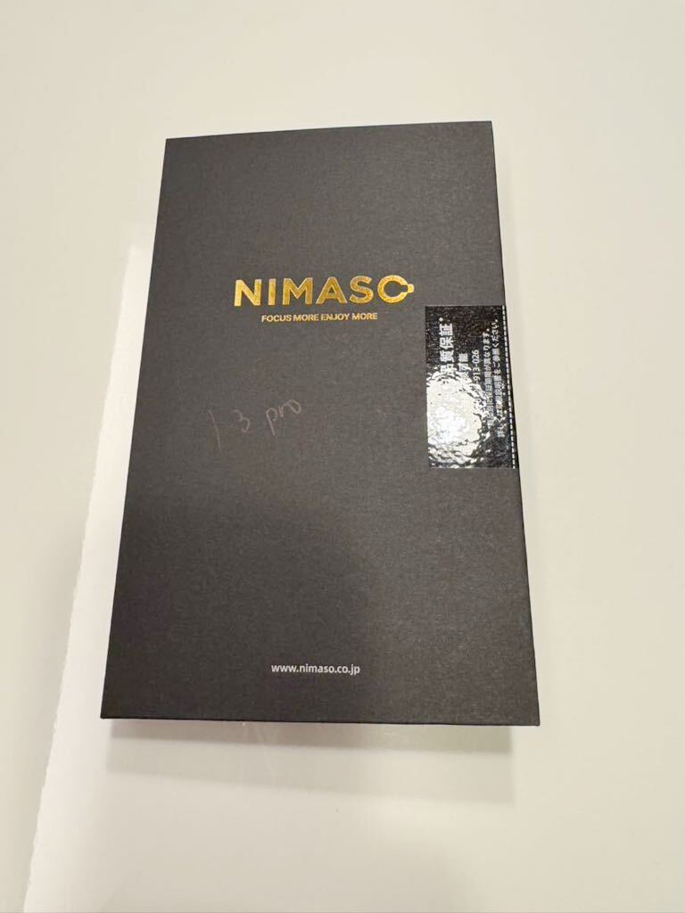 iPhone13pro ガラスフィルム 1枚 ガイド枠あり NIMASO アイフォン 保護フィルムの画像1