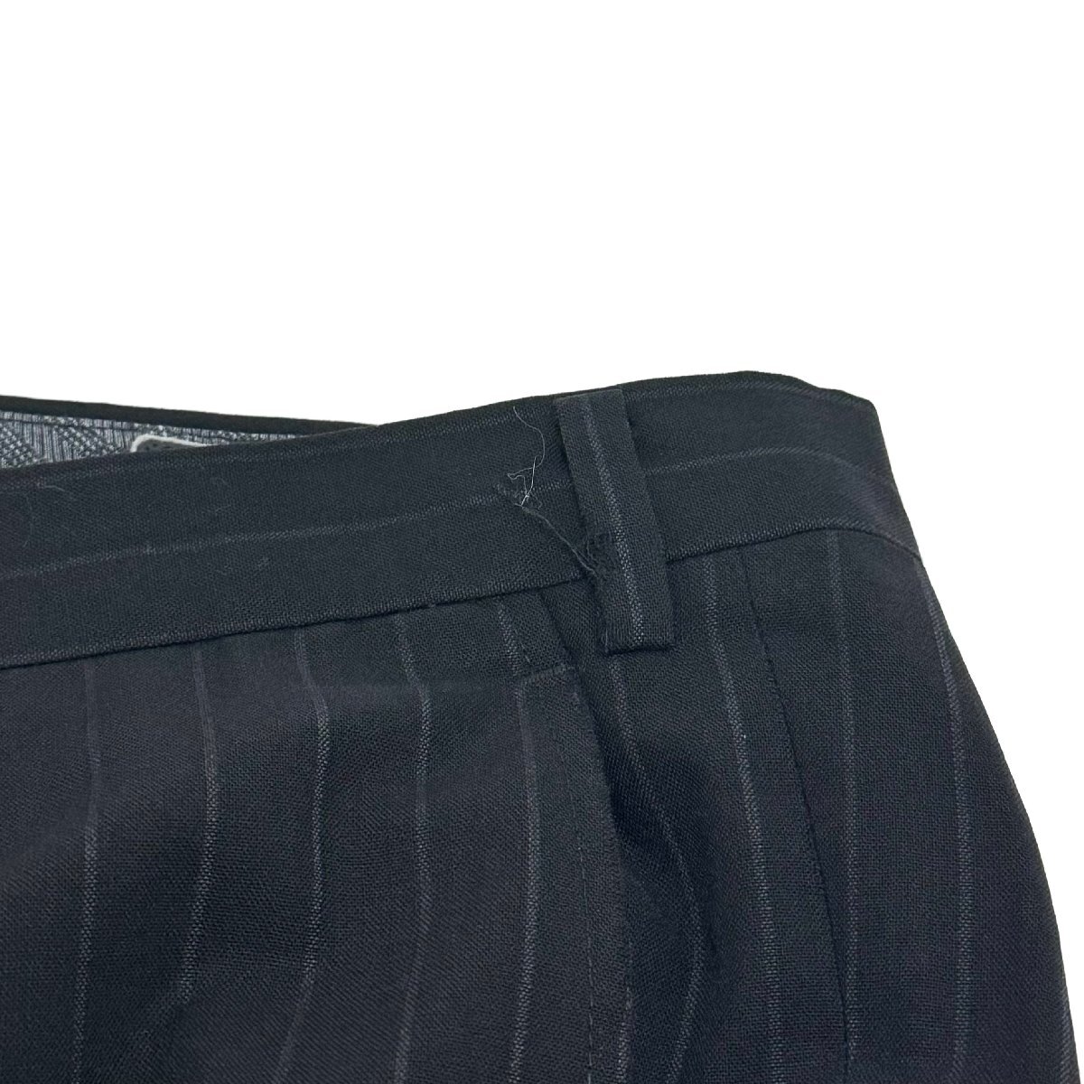 サヴィルロウ スーツ ジャケット スラックス パンツ ストライプ ブラック 黒 BE6 1円 セヴィルロウ SAVILE ROWの画像10