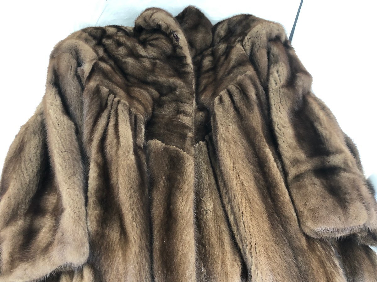 【LANVIN×SAGA MINK ROYAL】ランバン サガミンクロイヤル レディス毛皮コート サイズ表記なし  ダークブラウン SY02-EUKの画像4