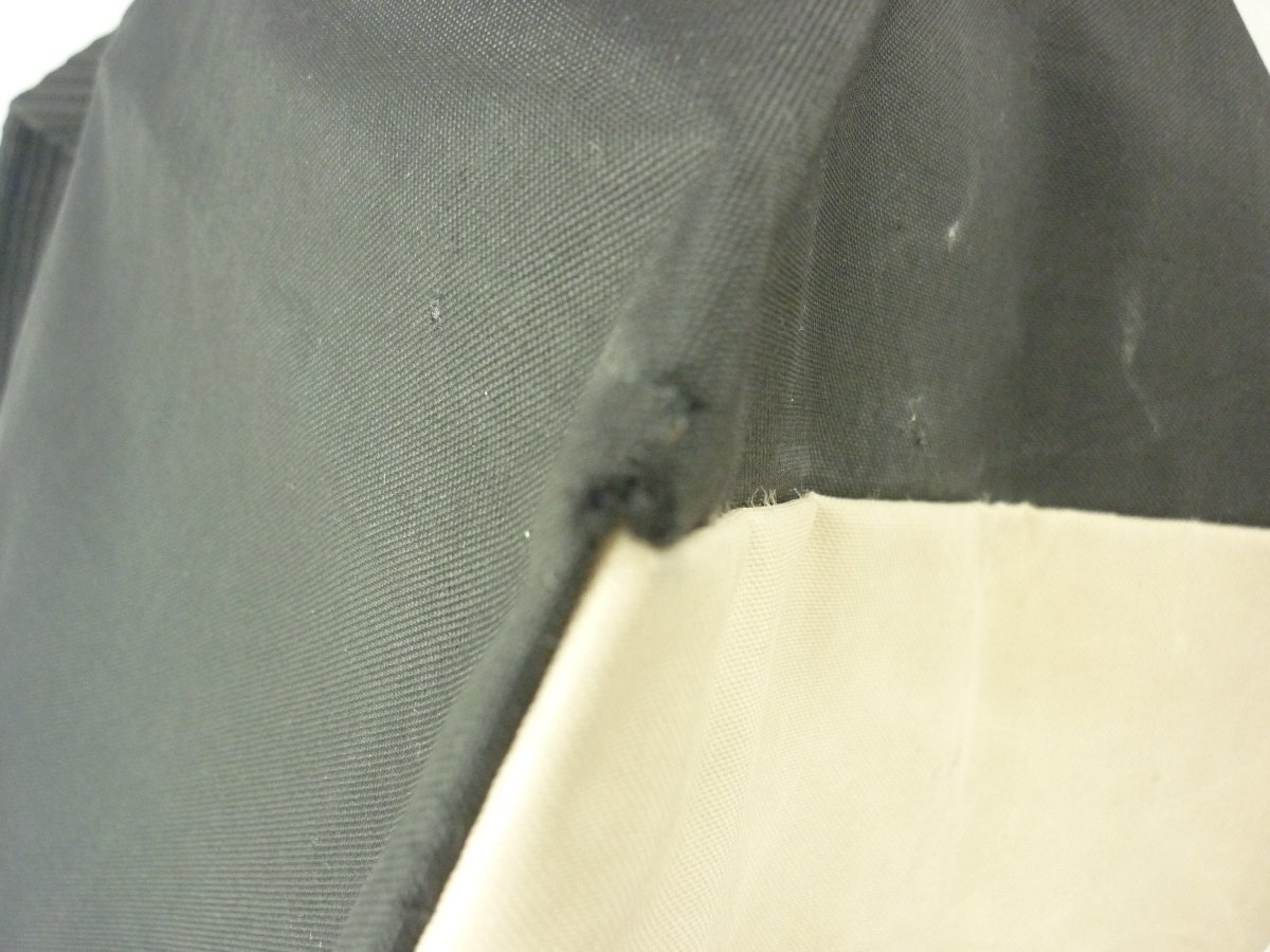 [Herve Chapelier] Herve Chapelier handbag black × beige nylon SY02-DKH