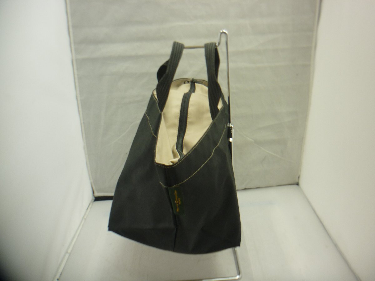 [Herve Chapelier] Herve Chapelier handbag black × beige nylon SY02-DKH