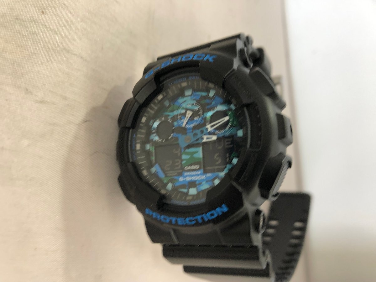 【CASIO　G-SHOCK】カシオジーショック　ワールドタイム　GA-100CB-1AJF　ターコイズ×ブラック　SY02-F1B_画像5