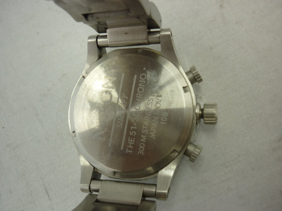 [NIXON] Nixon хронограф Date левый рука модель THE51-30CHRONO кварц мужские наручные часы SY02-E1A
