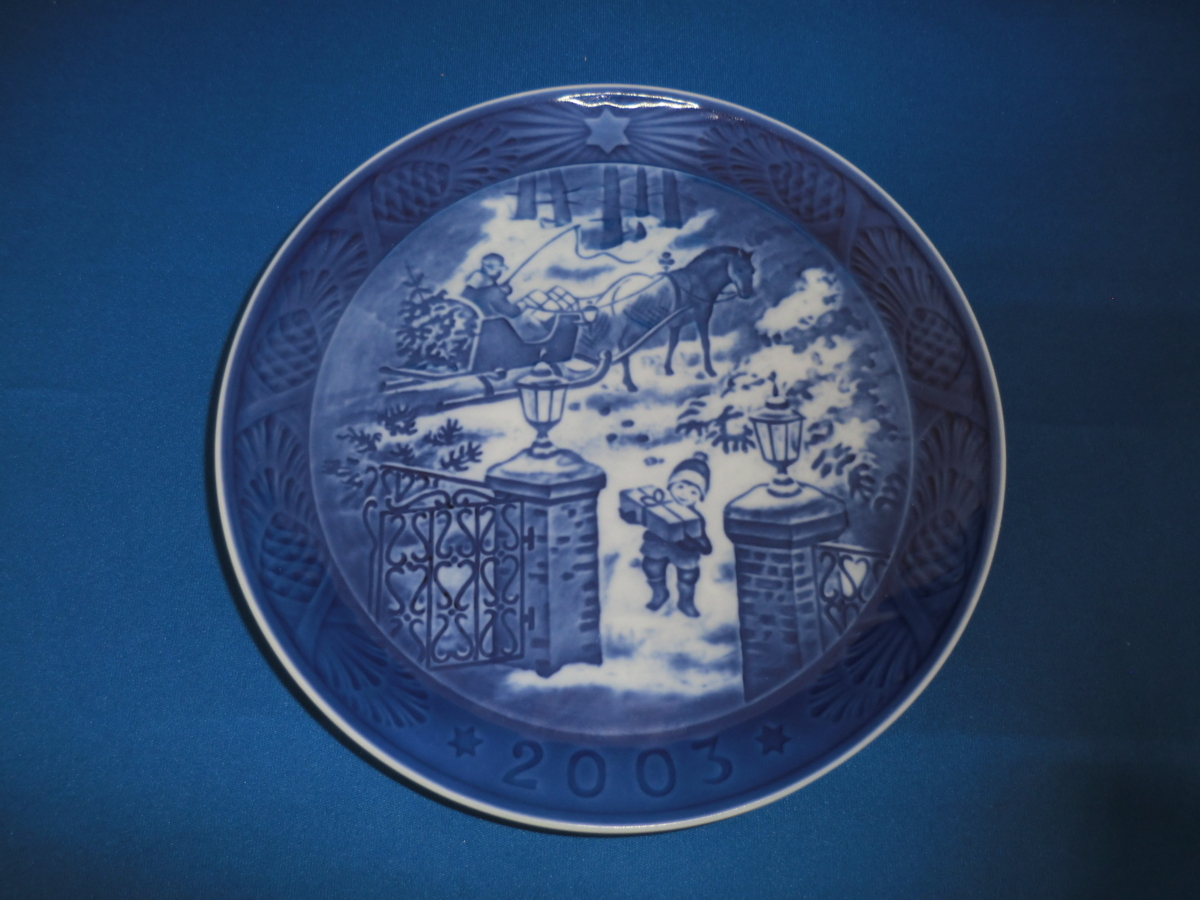 【ロイヤルコペンハーゲン】　 Royal Copenhagen イヤープレート　2003　季節のご挨拶　食器　皿　SY03-A75*_画像2