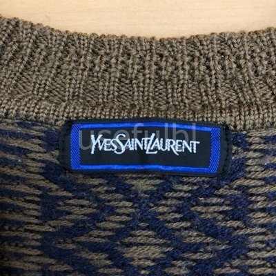 【YVES SAINT LAURENT】イヴ・サンローラン　ニット　セーター　90s　SY01-HE7＊_画像3