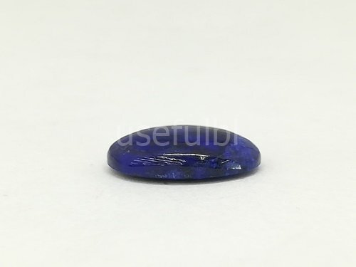 300円スタート！【ルース】　ラピスラズリ（和名：瑠璃）　オーバルカット　7.55ct　SY02-TM9_画像2