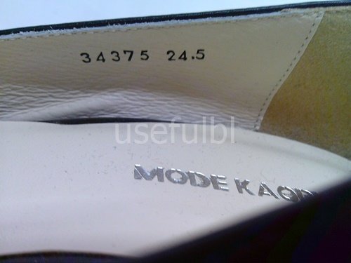 【MODE KAORI】　モードカオリ　パンプス　オープントゥ　ブラック　黒　レザー　24.5ｃｍ　6ｃｍヒール　花柄ウエッジソール　SY03-S18*_画像9
