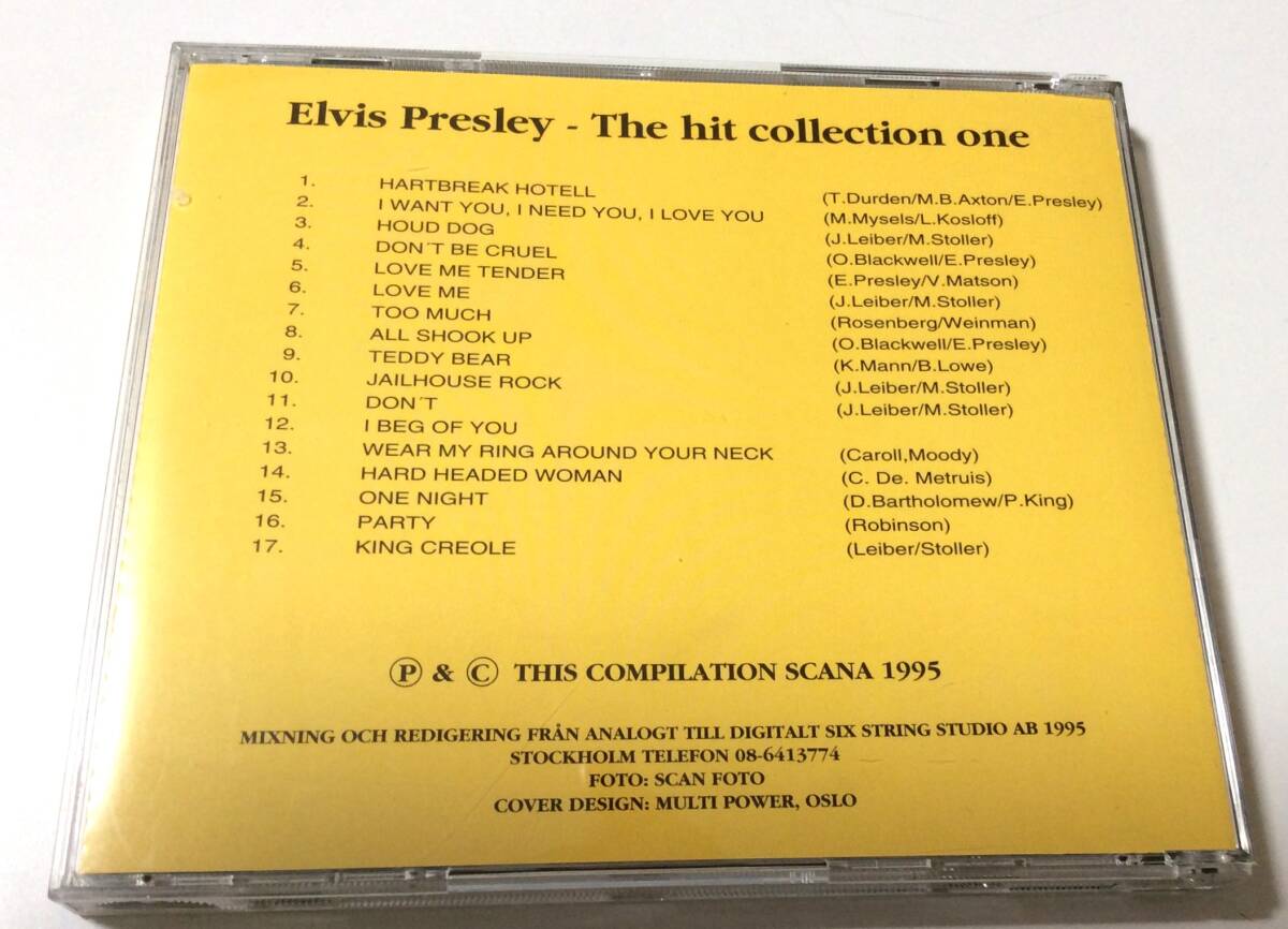 洋楽CD　エルヴィス・プレスリー　ヒット・コレクション1 Elvis Presley_画像2