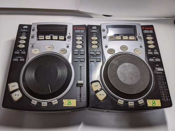 CDJ Vestax CDX-05 2 шт. комплект электризация подтверждено Junk ликвидация запасов распродажа 