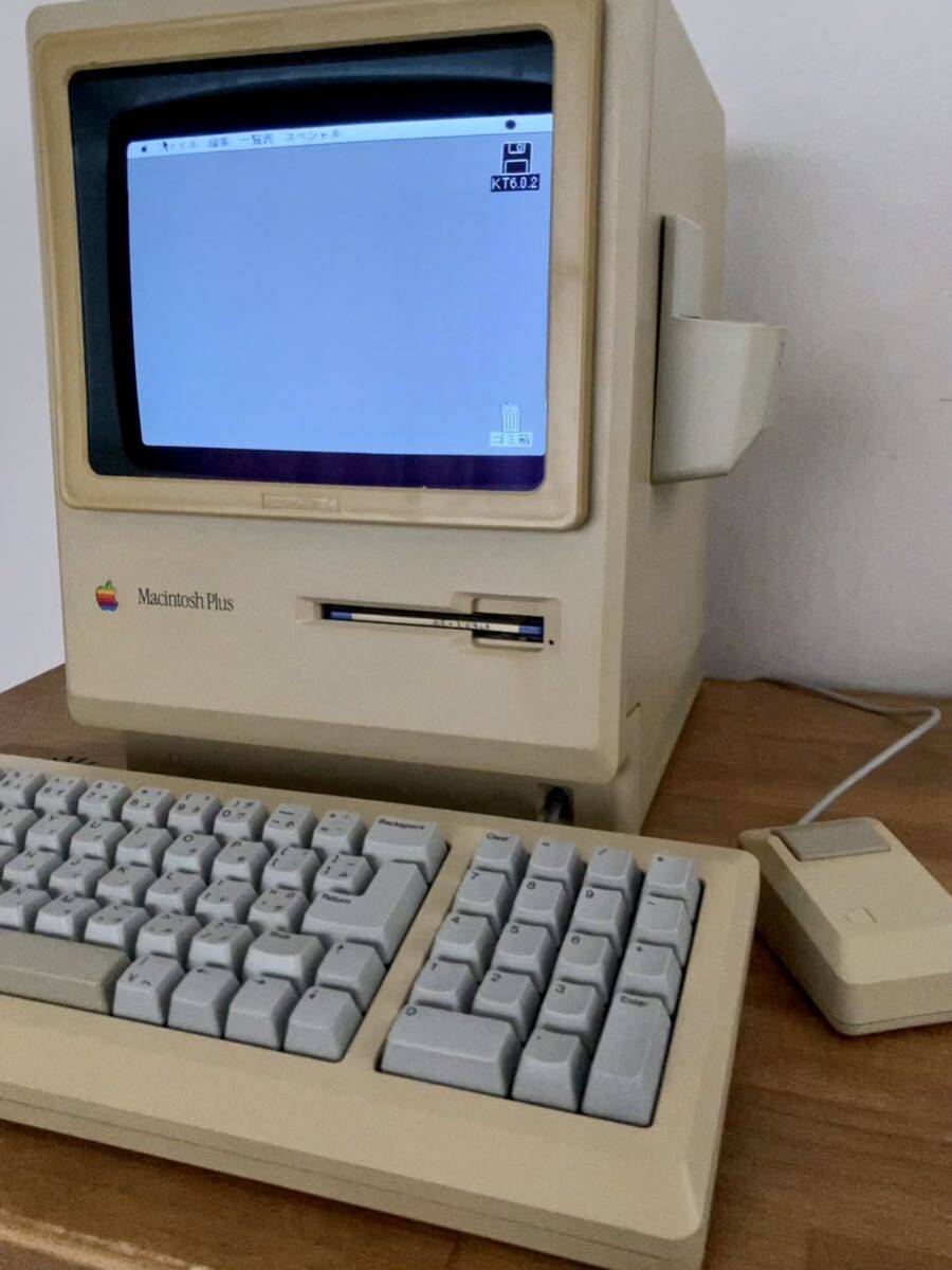 Apple Macintosh Plus 一貫個体 一式 キーボード マウス 起動ディスク オープンドライバ_画像1