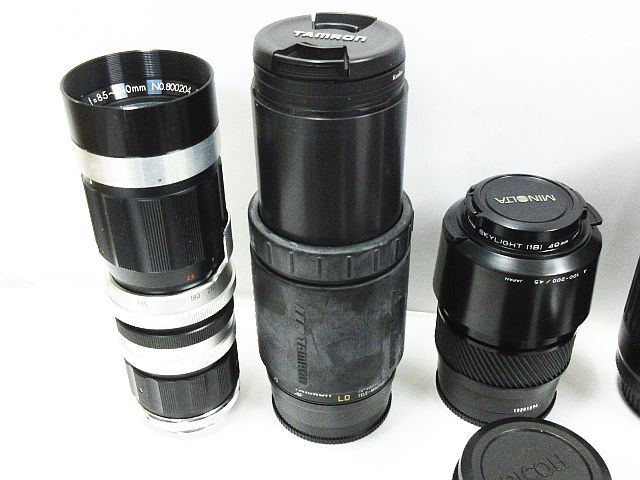 ■ ジャンク 動作未確認 現状品 カメラ レンズ レンズキャップ フィルター セット まとめ売り TAMRON MINOLTA CANON RICOH LUMIXの画像4