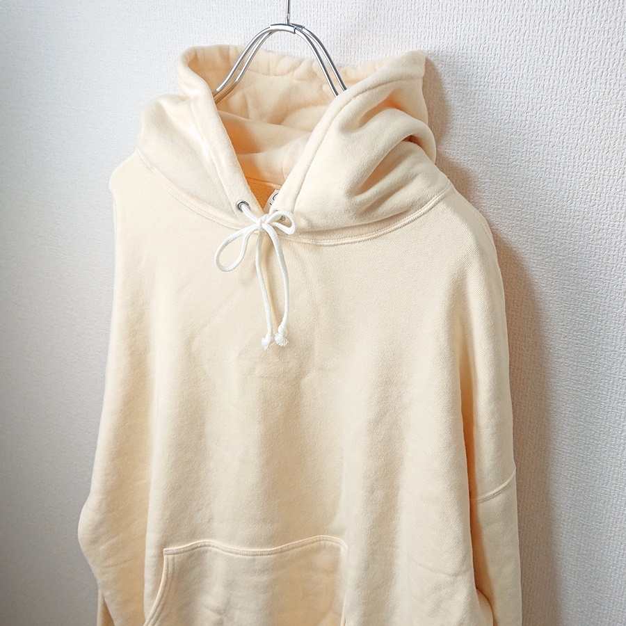 yuan signature cotton hoodie ユエン パーカー ウェドストア イエロー sizeL 日本製 美品　 _画像4