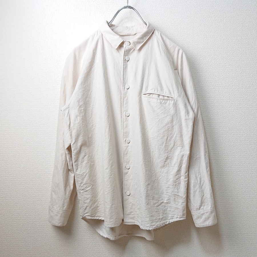 TROVE トローヴ レギュラーカラーシャツ 微起毛 オフホワイト size2 美品の画像2