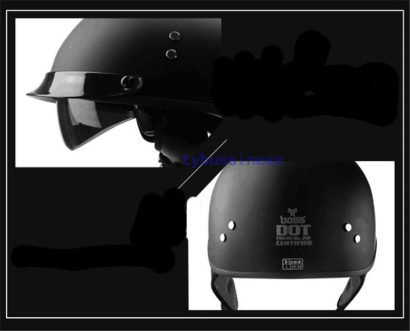 大人気オートバイハーフヘルメットバイクヘルメット 内蔵サングラス半キャップ ヘルメットM-XXLサイズ選択可能11色艶有り黒_画像4