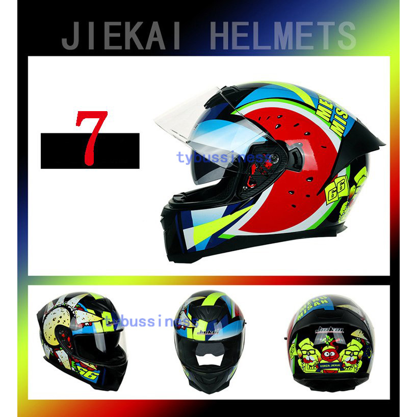 フルフェイスヘルメット男性と女性 M -XL サイズ、9色選択可オートバイヘルメットダブルレンズ取り外し可能なインナーライナーオート_画像2