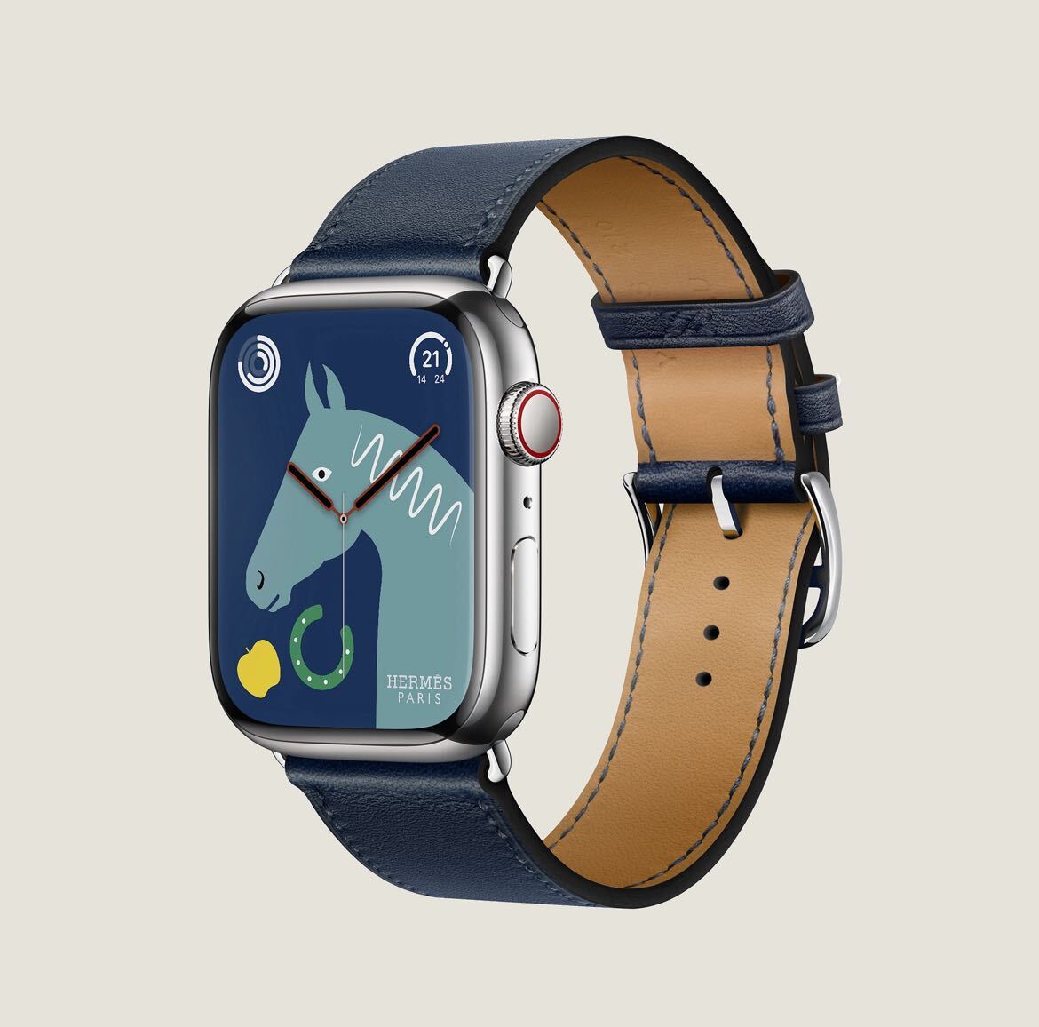 【新品未使用】Apple Watch エルメス シンプルトゥール 45mm 紺 新品未使用】Apple Watch エルメスシンプルトゥール45mm 紺