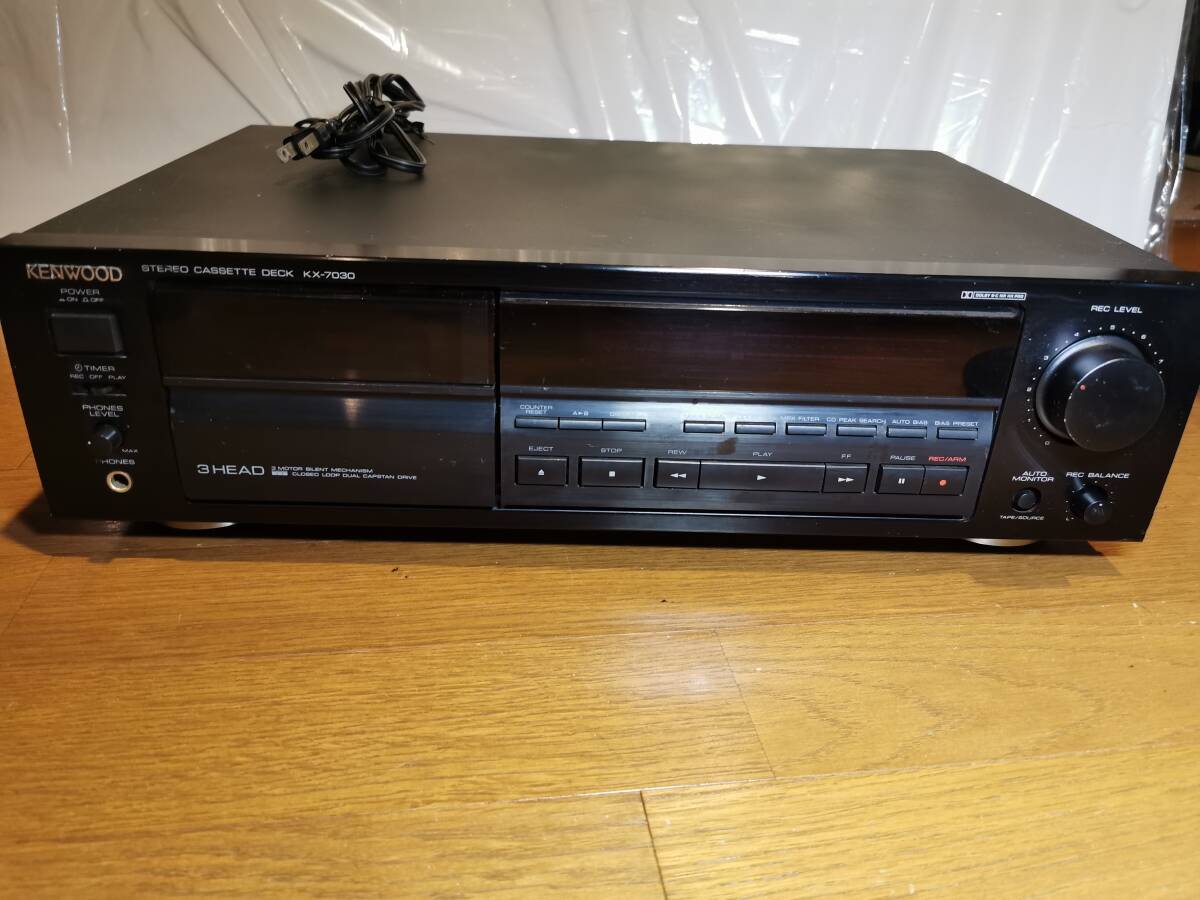 KENWOOD 3ヘッド カセットデッキ KX-7030　