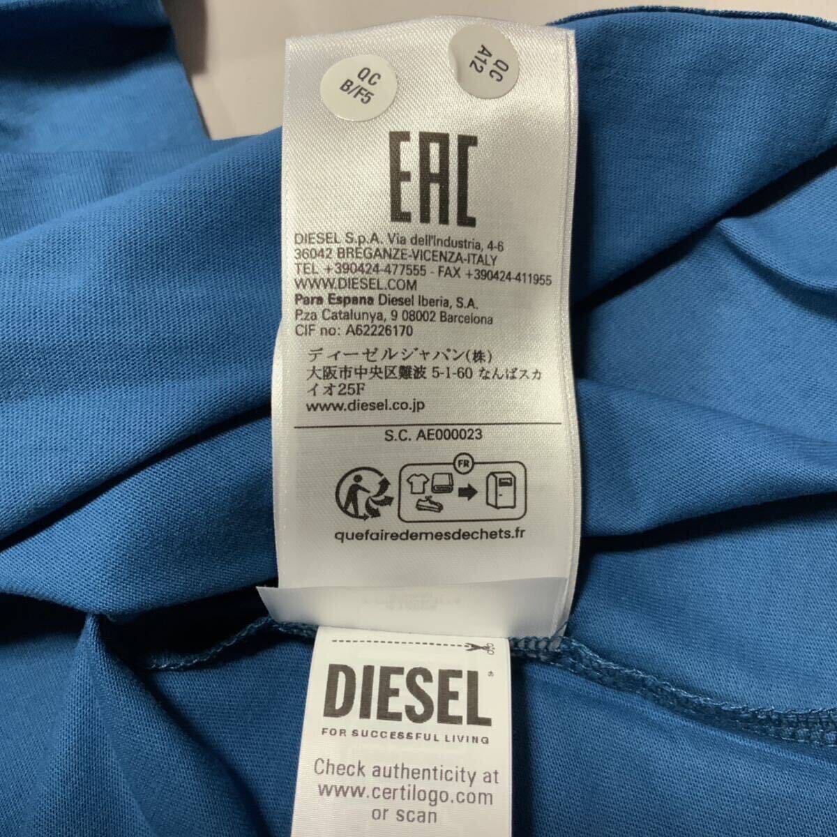 洗練されたデザイン　ディーゼル　DIESEL　 正規品　Tシャツ　T-DIEGOR-K74　ブルー　XL　A12502 0GRAI　100%綿　新モデル_画像5