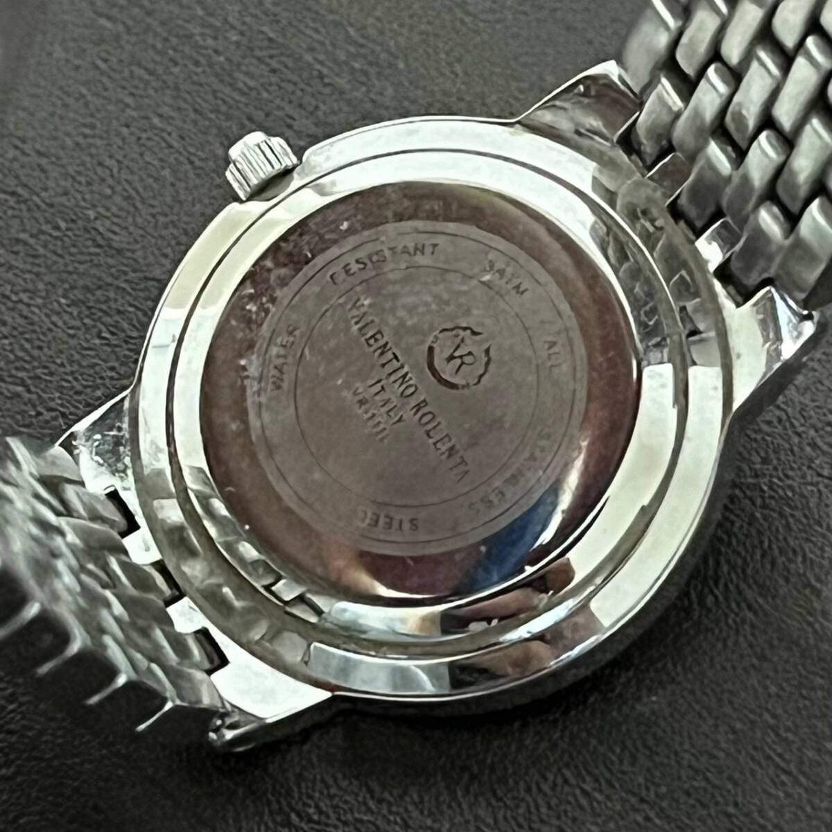 valentino domani 腕時計 ヴァレンチノ VR-111L オールステンレススチール プラチナコーティングの画像4