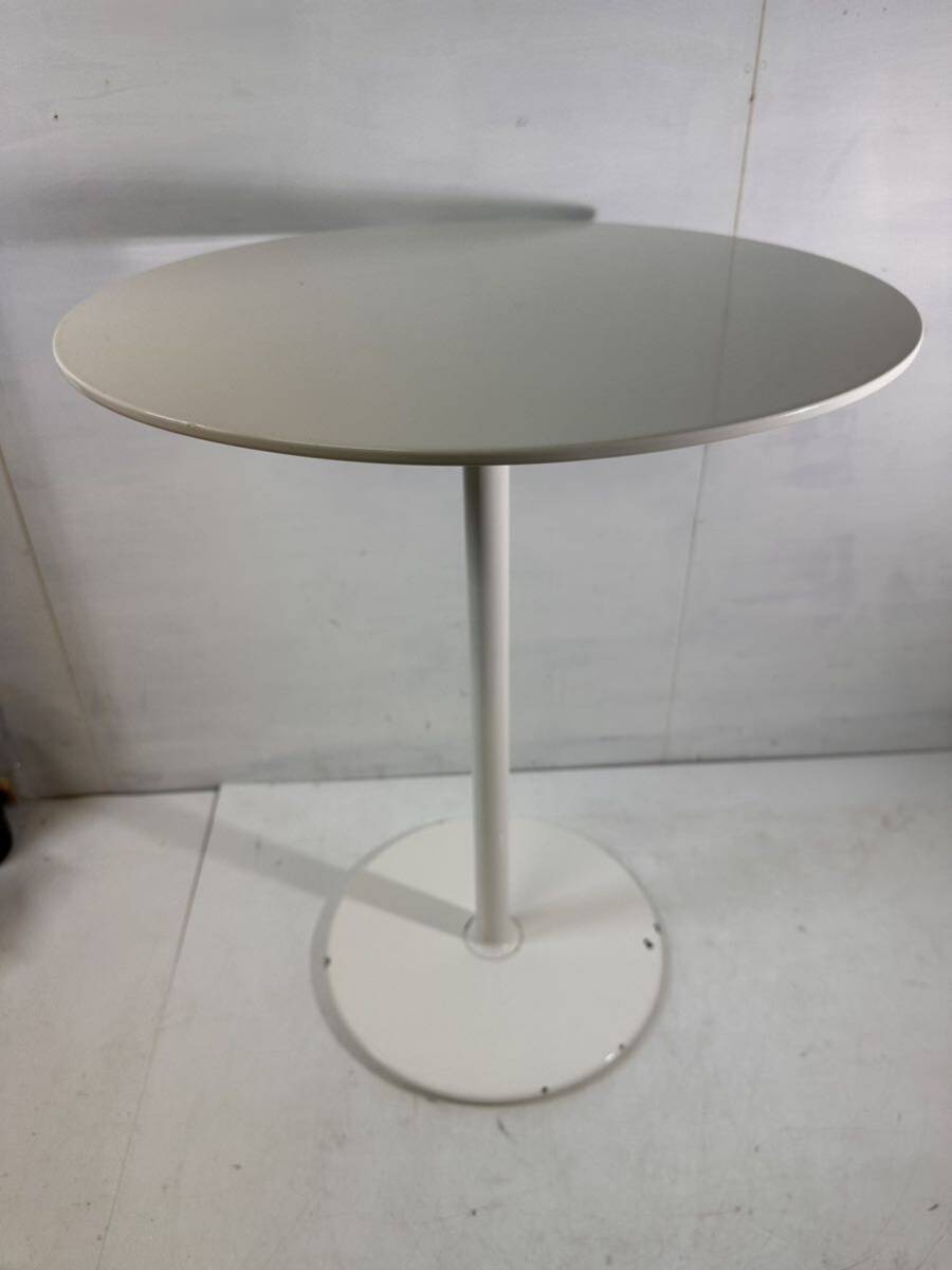 【中古】arflex社 アルフレックス 「LITS/リッツ」 コーヒーテーブル サイドテーブル 直径55cm ホワイトの画像1