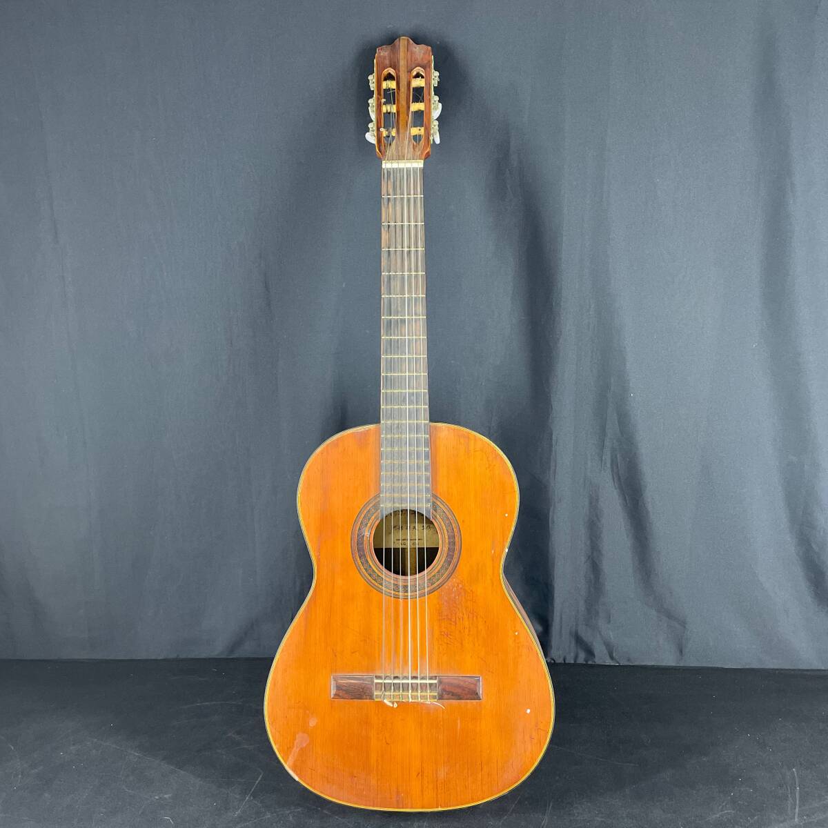 クラッシックギター 阿部ガット準手工品 阿部保夫監修 SUWA ZEN-ON GUITAR MFG. AG-65? 未検品 現状品 ガットギター ゼンオン 全音/t92の画像1