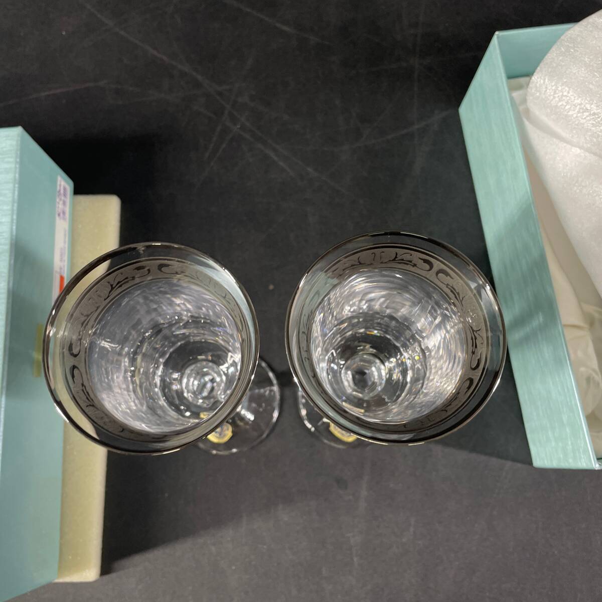 未使用 長期保管品 BOHEMIA GLASS LASKA ボヘミアングラス ボヘミア 硝子食器 酒器 グラス ワイン VR-5001 [MADE IN CZECH REPUBLIC]/u14aの画像5