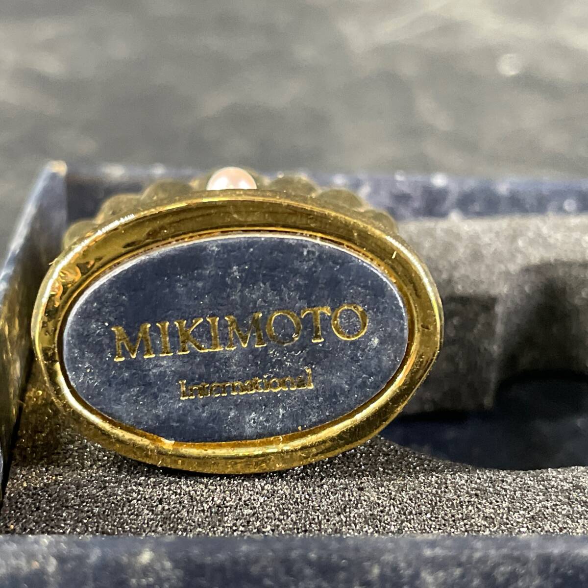 ミキモト ゴールドスタンド 元箱つき MIKIMOTO メッセージスタンド シェル 貝殻 真珠 写真立て メニュースタンド ゴールド/u10bの画像7