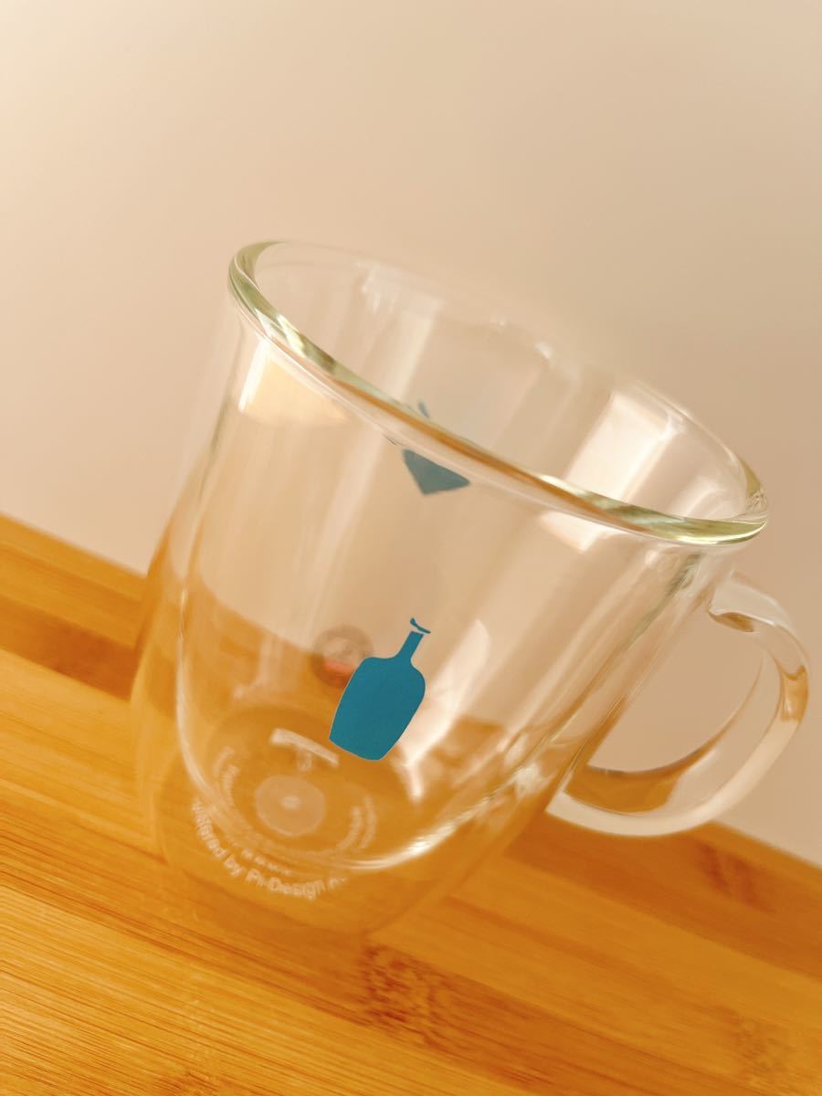 HUMAN MADE ヒューマンメイド Blue Bottle ブルーボトル DOUBLE WALL ダブルウォールグラス GLASS MUG NIGO マグカップ 新品未使用品の画像3