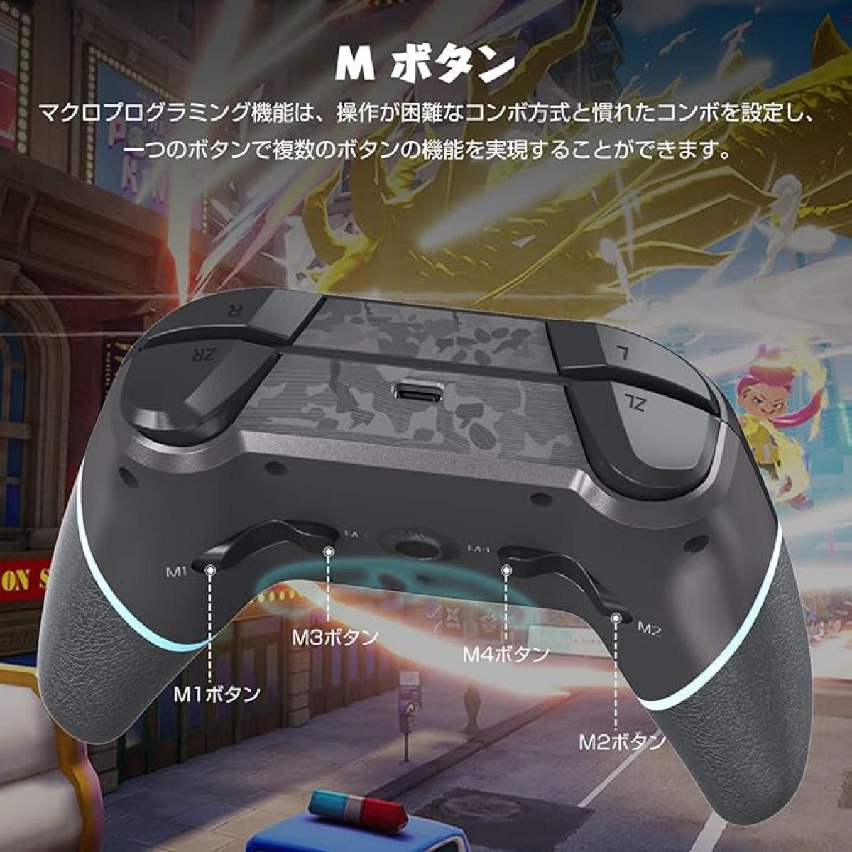 Nintendo Switchワイヤレスコントローラー ニンテンドースイッチ ゲーム ブラック黒 Bluetooth