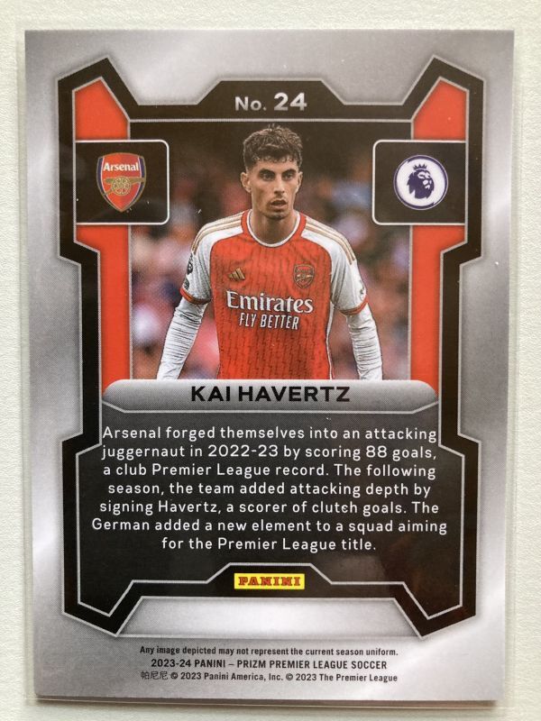 2023-24 Panini Prizm Premier League Kai Havertz_画像2