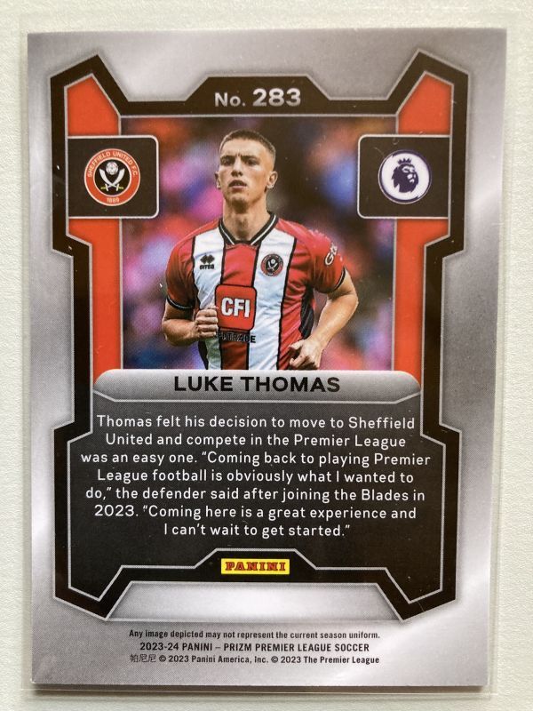 2023-24 Panini Prizm Premier League Luke Thomas_画像2