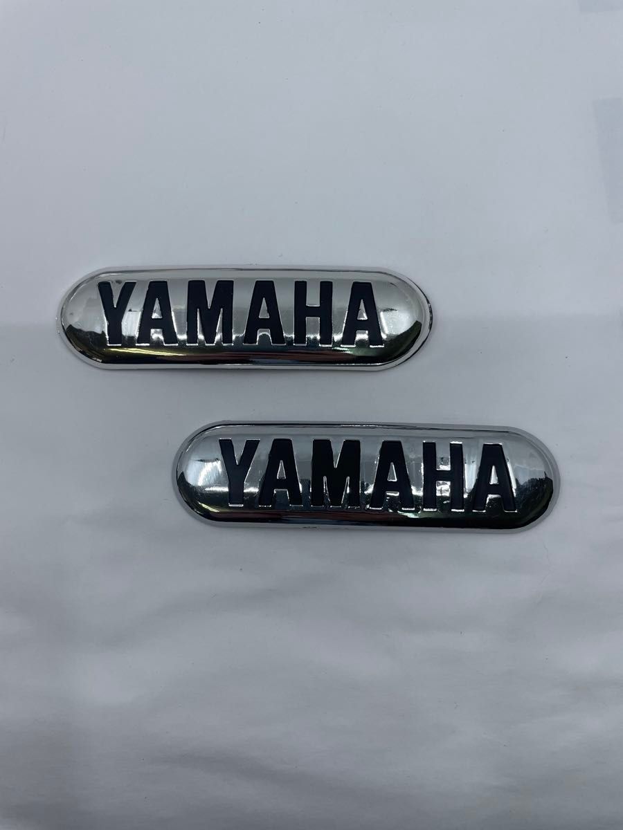 YAMAHA ヤマハエンブレム シルバー　メッキ 銀　純正タイプ　2枚セット