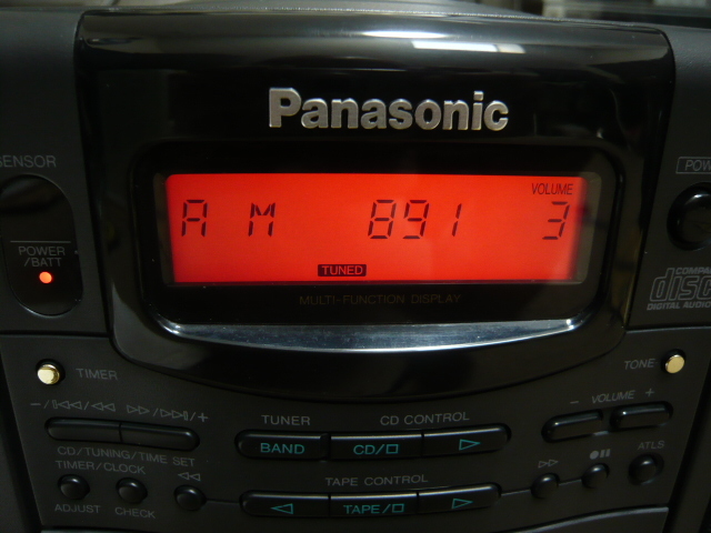 ゆうパック着払い 現状品 カセットのみＮＧ Panasonic パナソニック CDラジカセ RX-DS303 ジャンク扱いの画像3