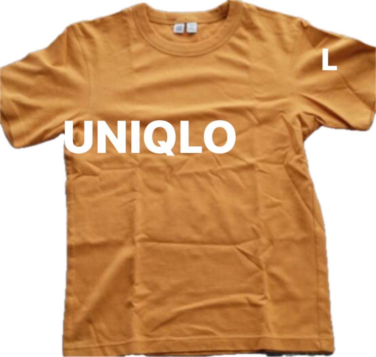 レディース　トップス　UNIQLO  Tシャツ　 半袖 半袖Tシャツ　黄色　オレンジ　春夏