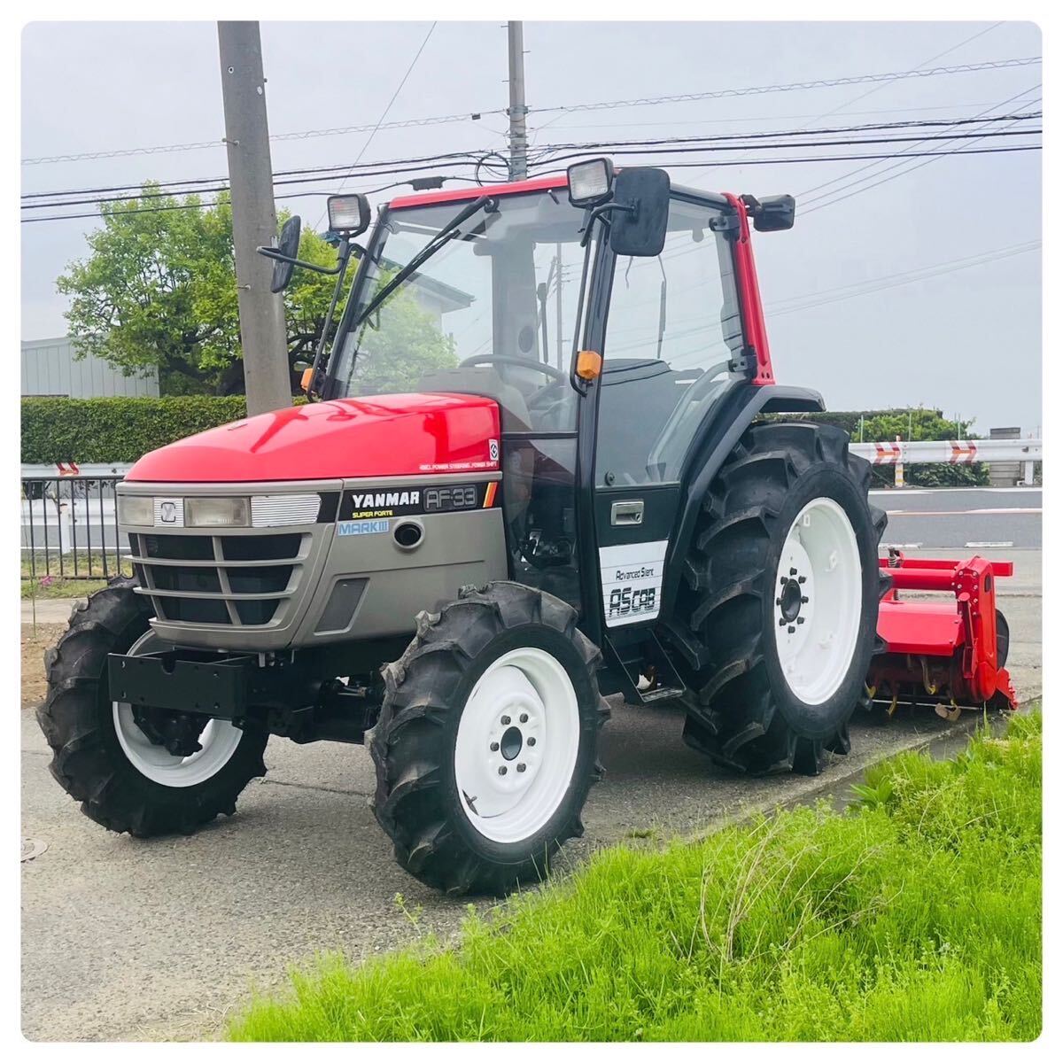 ●●ヤンマートラクター●● AF 33●●33馬力●● 使用時間518h ●● 4WD●●パワステ●● パワシフト●●エアコンキャビン●●_画像1