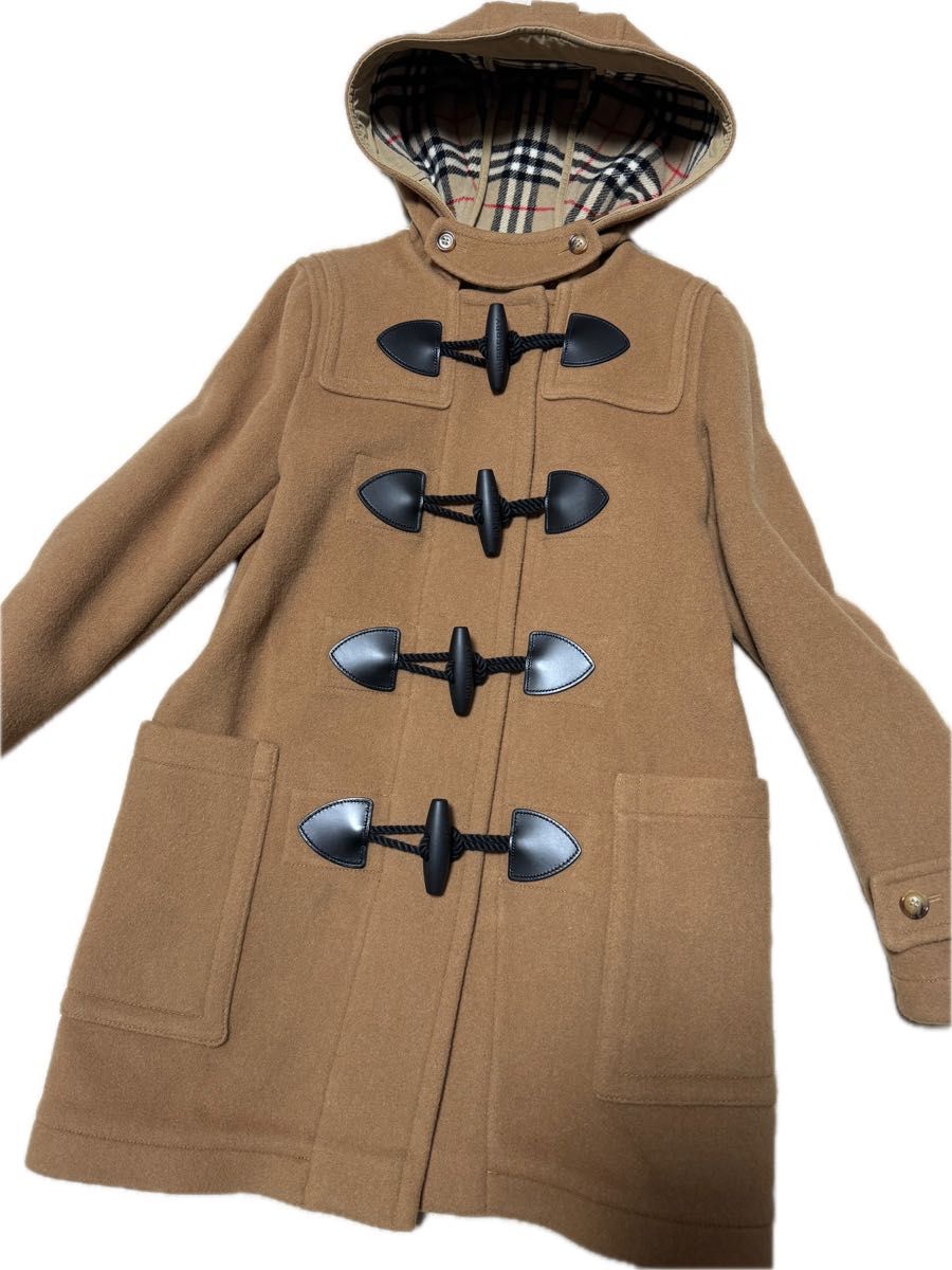 極美品】バーバリー 現行 ダッフルコート 裏地総ノバチェック L 極美品】バーバリー 現行 ダッフルコート 裏地総ノバチェック L