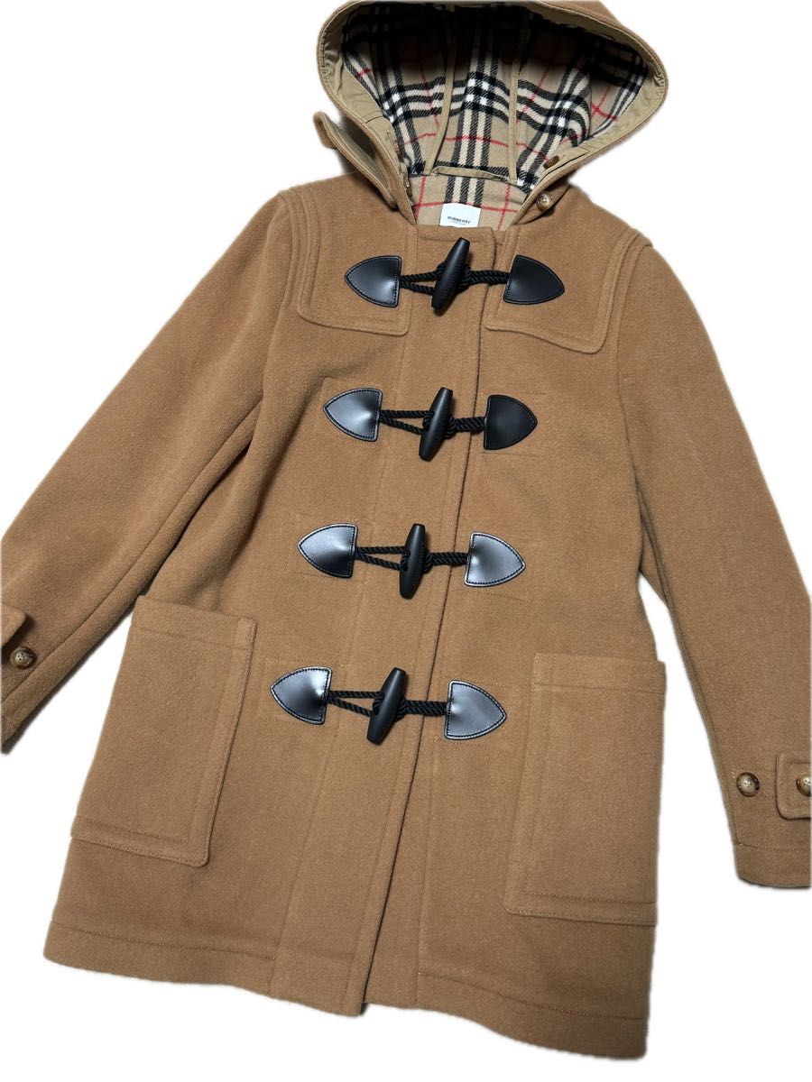 極美品】バーバリー 現行 ダッフルコート 裏地総ノバチェック L 極美品】バーバリー 現行 ダッフルコート 裏地総ノバチェック L
