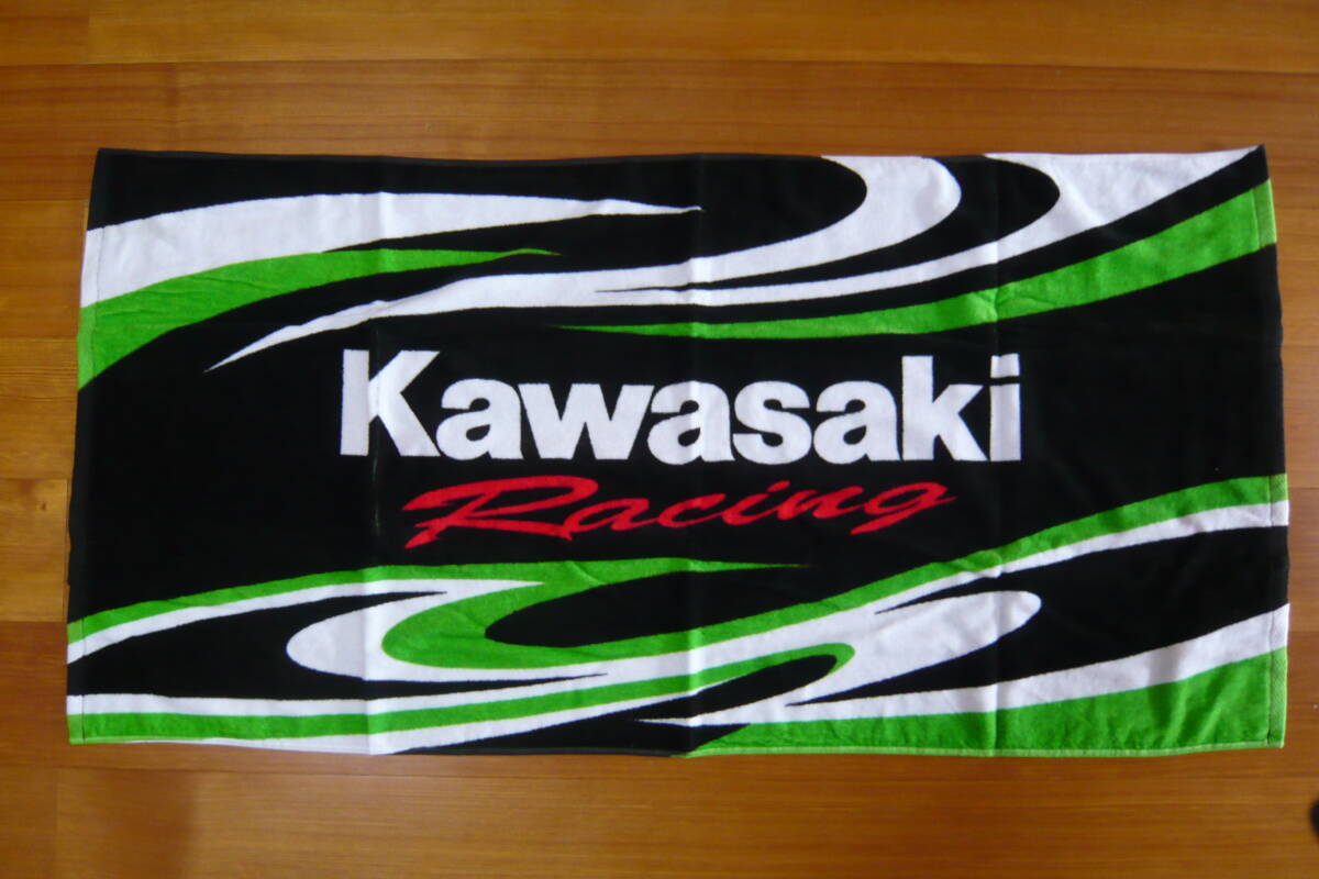 Kawasaki カワサキレーシング バスタオル J7005-0052 新品の画像1