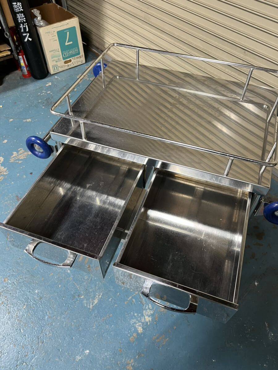 (011) made of stainless steel medical care for drawer attaching Cart medical Wagon times . car with casters working bench medical care apparatus set 