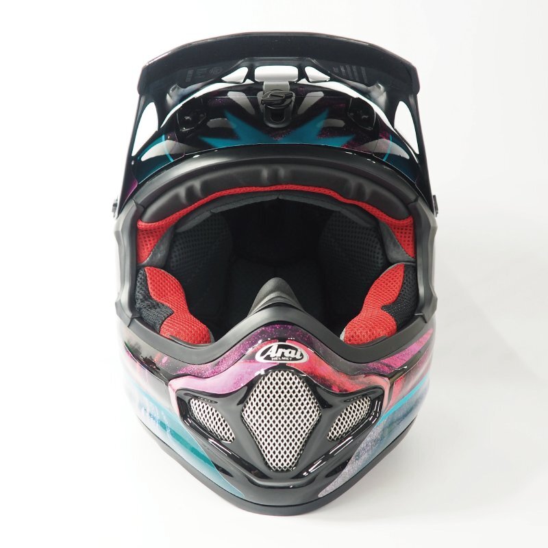 ARAI V-CROSS４デカールキット エキゾチックピンク デカール フルセット オフロード モトクロス Mサイズ Lサイズ ドレスアップ_画像6