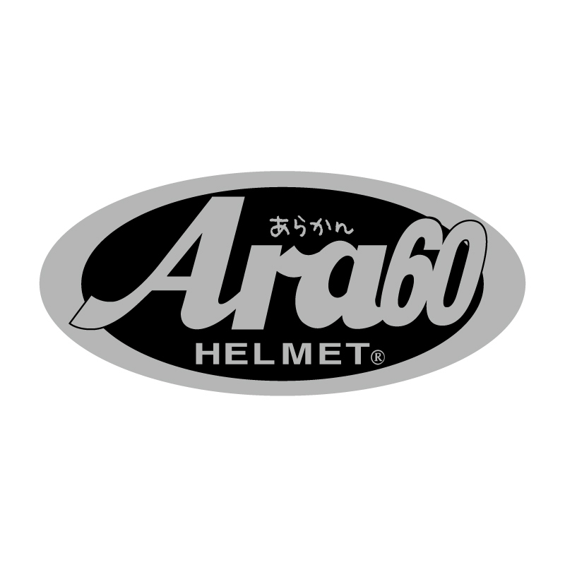 （シルバー） パロディステッカー アラカン Arai ヘルメット 1枚 メタリック 9×4cm おもしろ 60の画像1