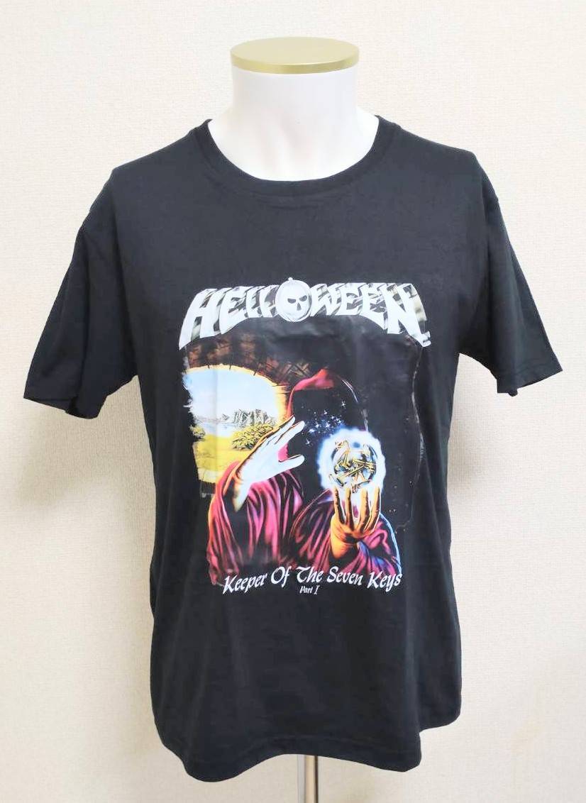 送料無料 【Mサイズ】ハロウィン Tシャツ ジャーマンメタル HELLOWEEN ロックバンド  ファンスマの画像1