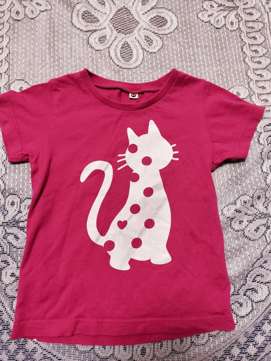 95cm　可愛いネコと、moujonjonのTシャツ二枚セット