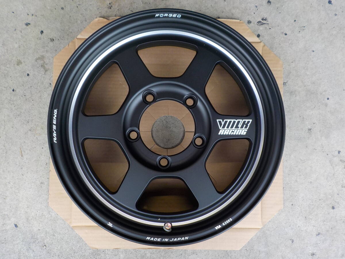 ジムニー用!! RAYS VOLKRACING TE37X UL 5.5×16 +20 139.7-5H ブラストブラック 2本セット メーカー絶版品 デッドストック JB64 JB23の画像4